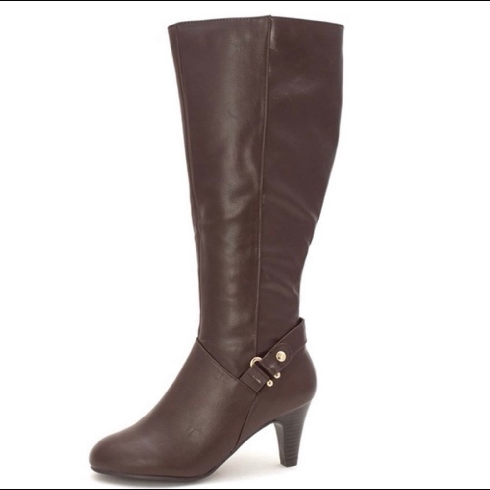 Karen Scott - Harlow boot Almond Toe Knee High (Brown) 6.5
